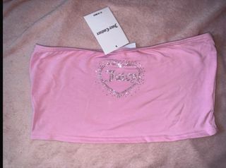 Top Juicy Couture Rosa Talla L con etiqueta