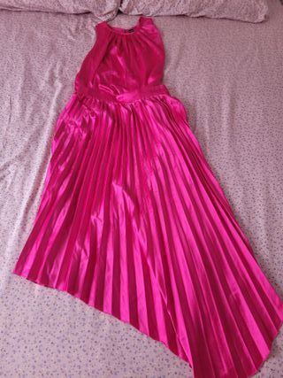 Conjunto fiesta mujer falda plisada rosa