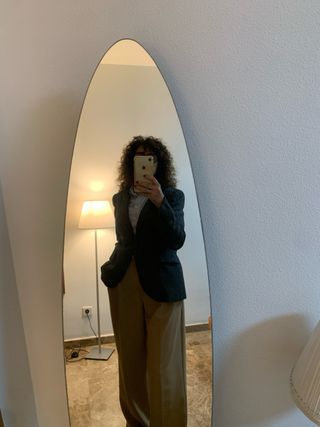 Blazer Zara espiga gris