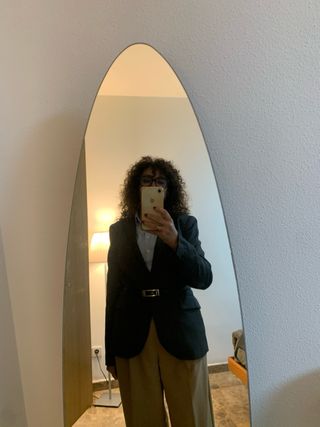 Blazer Zara espiga gris