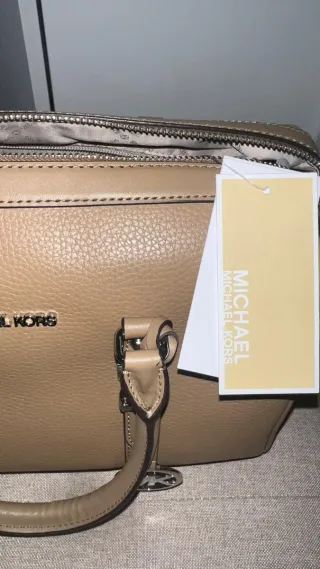 Bolso Michael Kors Beige/Marrón Original