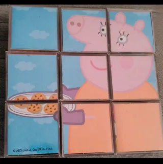 Lote puzzle cubos Peppa Pig y 4 figuras