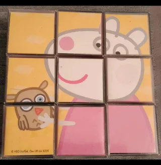 Lote puzzle cubos Peppa Pig y 4 figuras