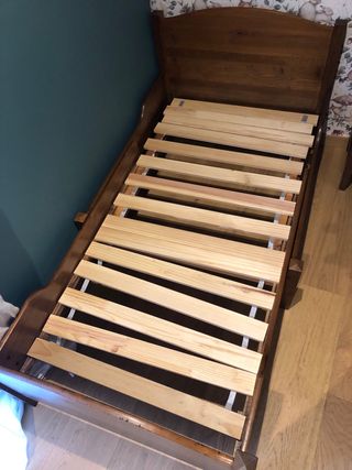 Cama de madera individual extensible de 80 a 1,8cm