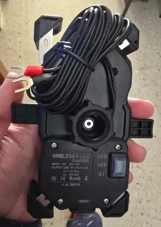 Soporte para teléfono móvil Moto Carga Inalámbrica