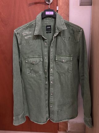 Chaqueta Zara Verde Talla S