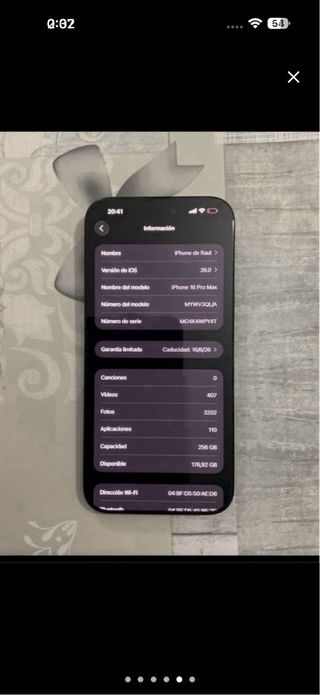 iPhone 16 Pro Max 256GB Negro