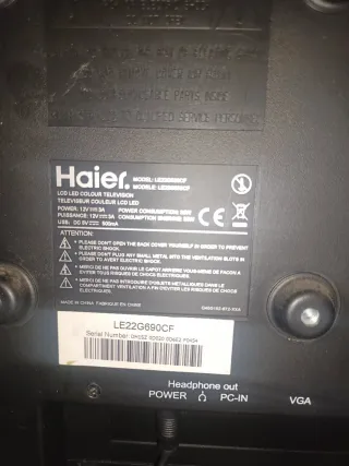Televisor Haier Negro