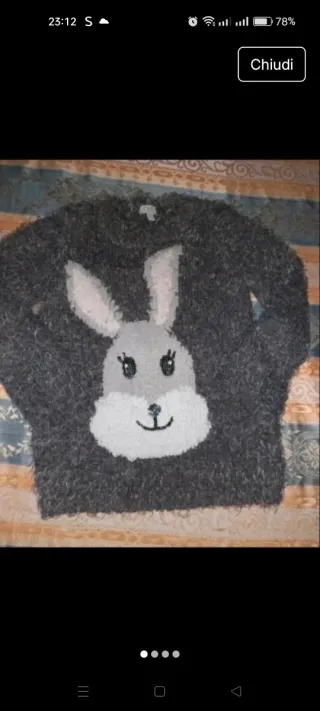 Maglione bambina OVS con coniglietto