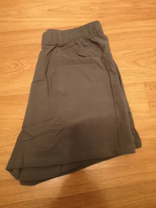 Pantalón corto gris mujer deporte / trabajo