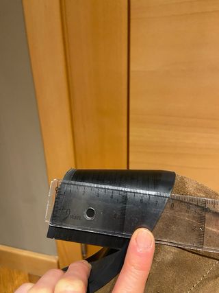 Botín tacón Zara piel camel nº37