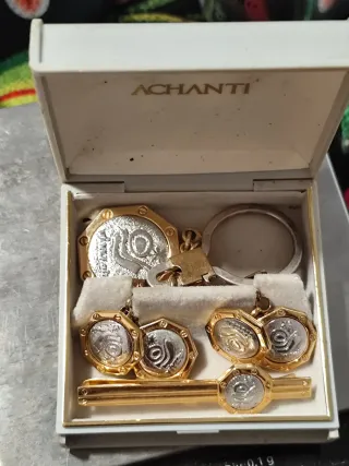 Conjunto Vintage Hombre Plata 925