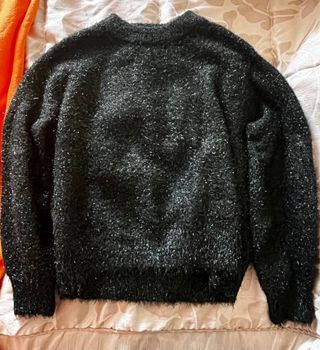 Jersey pelo brillos verde oscuro