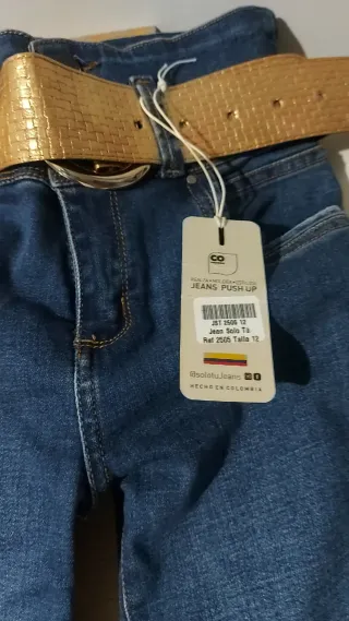 Pantalones Jean Push Up Colombianos Talla s y l