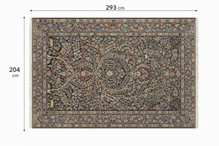 Alfombra persa Kerman de colección |hecha a mano