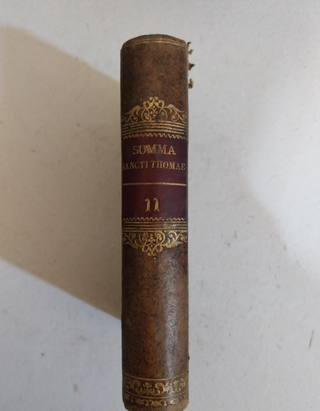 Libro antiguo religión 11 Summa theologiae 1827