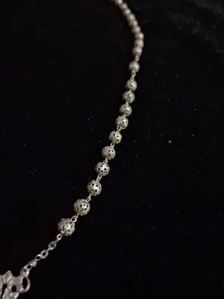 2 rosarios antiguos en plata de ley de filigranas