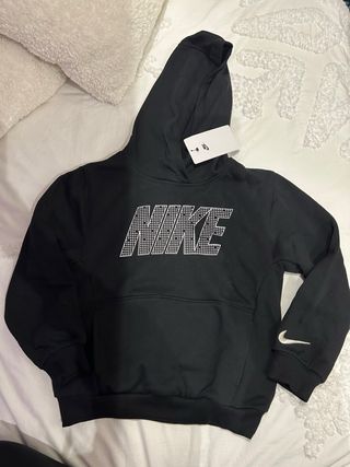 Felpa Nike nera 7 anni nuova con cartellino