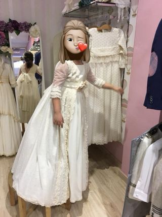Vestido de Comunión Beige  Talla 8 años