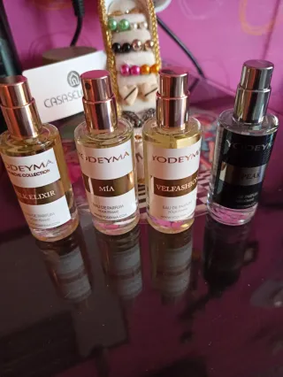 4 Mini Perfumes Yodeyma 15 ml