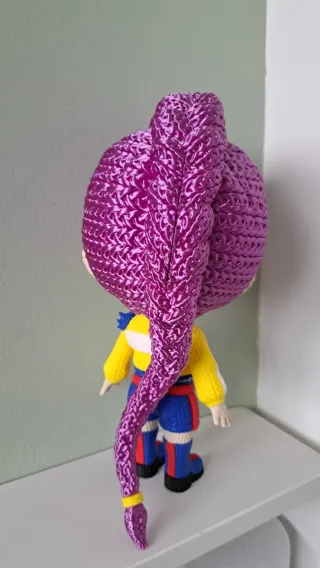 Figura Rumi estilo tejido 3D