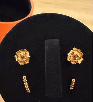 Aros Tous Perlas Doradas