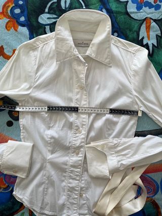 Camisa By Malene Birger Talla 36 Blanca