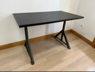 Escritorio IKEA IDASEN Negro/Gris