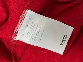 Chaqueta WESC Roja con Diseño Blanco