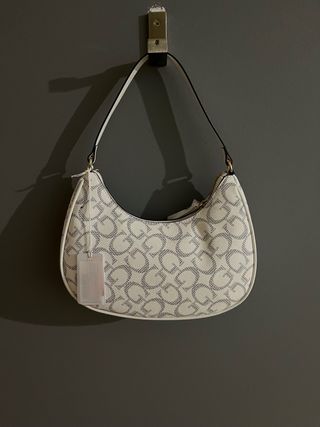 Bolso Guess Blanco con Logo G