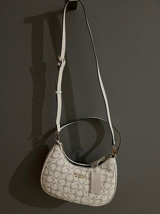Bolso Guess Blanco con Logo G