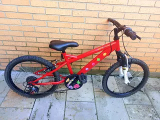 Bicicleta Montaña Infantil Roja