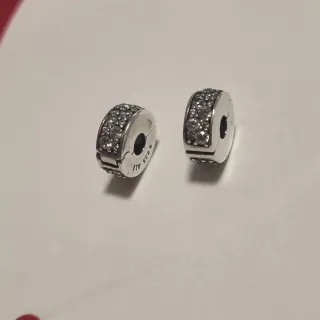 Clips Pandora Plata con Circonitas