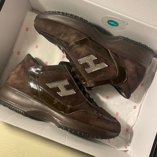 Scarpe Hogan Donna Camoscio Marrone Tg 37