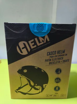 Casco HELM para Patín Eléctrico, Bicicleta, Skate
