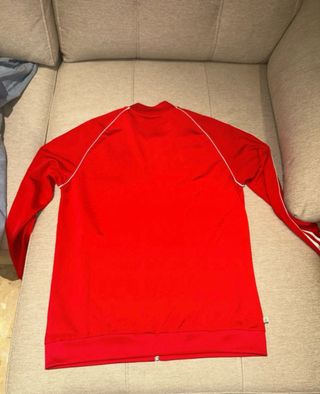 Sudadera Adidas Roja Cremallera