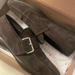 Mocassini Prada Camoscio Marrone Tg 40