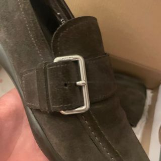 Mocassini Prada Camoscio Marrone Tg 40