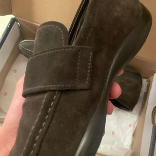 Mocassini Prada Camoscio Marrone Tg 40