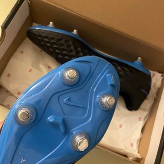 Scarpe calcio Nike Tiempo nere/blu taglia 43