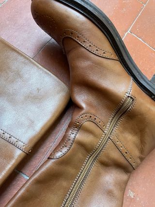 Stivali alti donna pelle marroni taglia 36