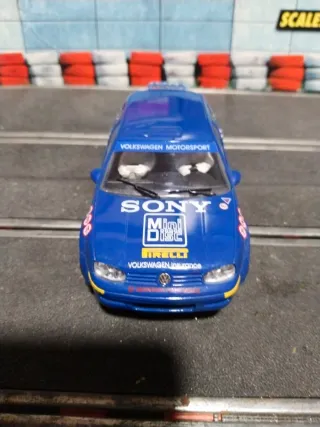 Scalextric Ninco VW Golf Rally Azul