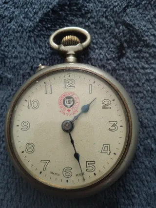 Reloj suizo de bolsillo antiguo Roskopf & Co. Paté