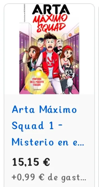 NUEVO libro Arta Máximo Squad 1 - Misterio en el m