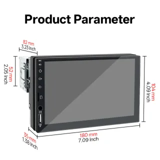 Pantalla de coche táctil 7 pulgadas