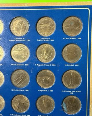 Medallas La Épica Espacial - Colección Fra