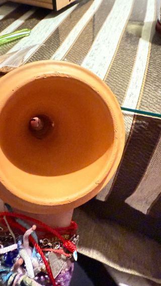 Quemador de incienso de terracota