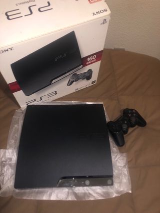 PS3 SLIM con caja, mando y 15 juegos