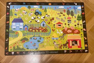 Puzzle y Libro Granja 36 Piezas Mi Pequeño Mundo