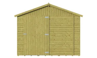 Caseta de madera tratada nueva